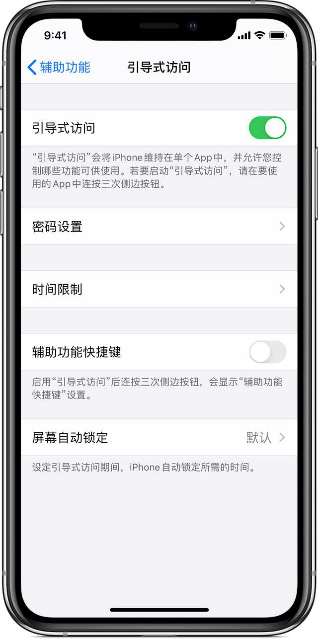 右江苹果手机维修分享如何在 iPhone 上退出引导式访问 