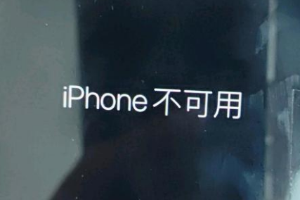 右江苹果服务网点分享锁屏界面显示“iPhone 不可用”如何解决 